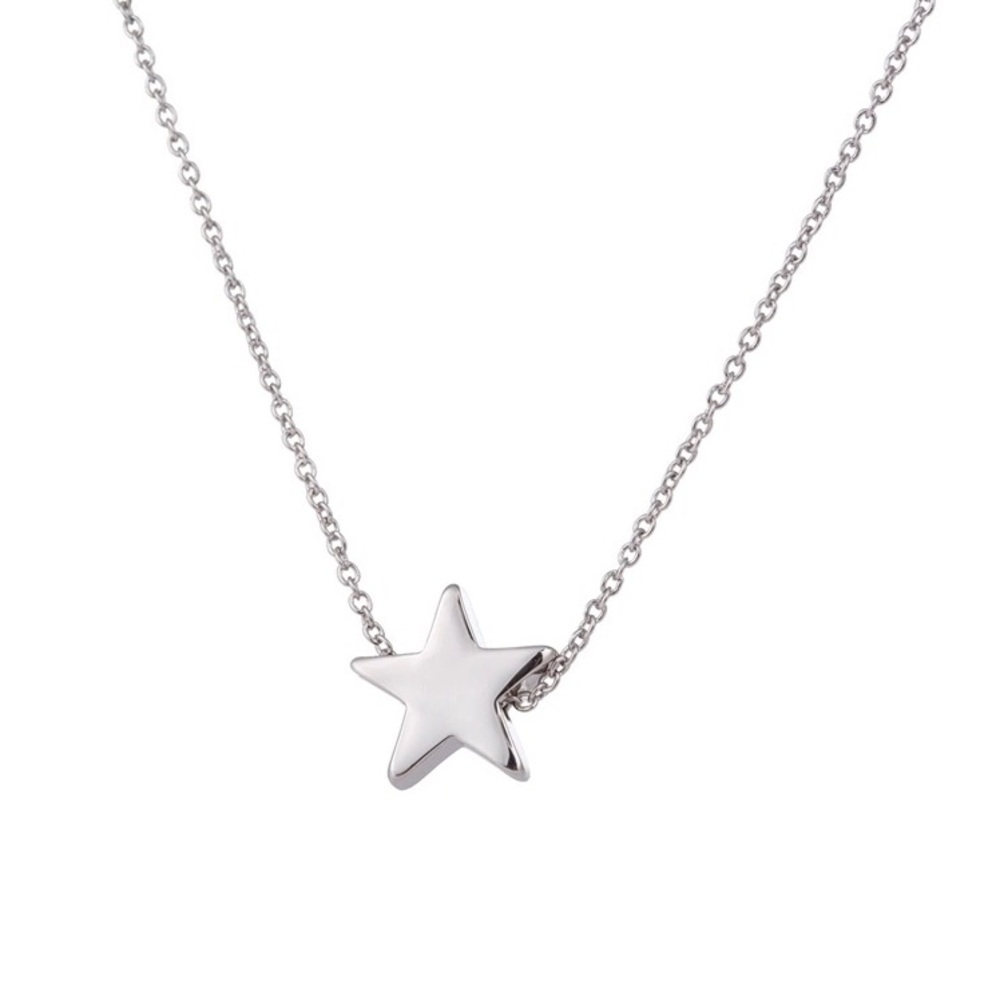 GOLD TONE STAR PENDANT NECKLACE